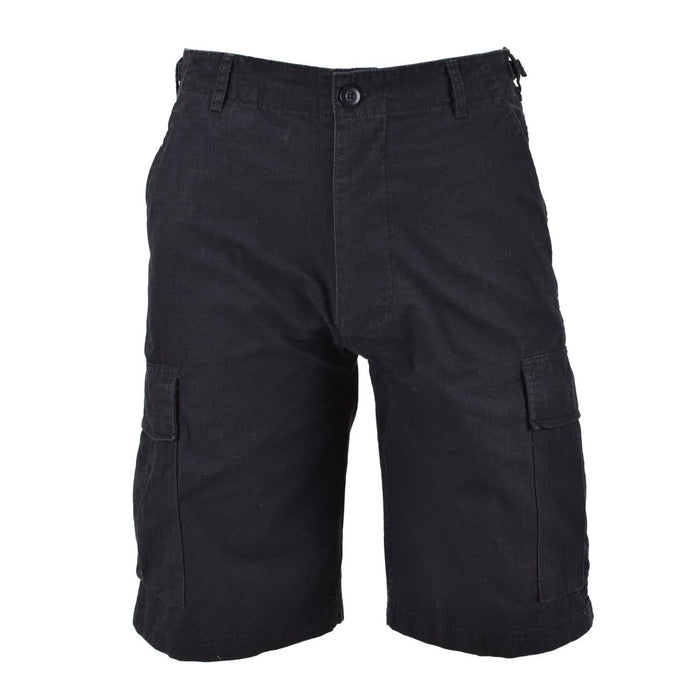 Mil - Tec Brand U.S. Military style svarta förtvättade lätta bermudashorts - GoMilitar