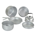 MIL-TEC Camping Cookware Outdoor Camping Cooking Set Pan Pot Kettle Aluminium Set