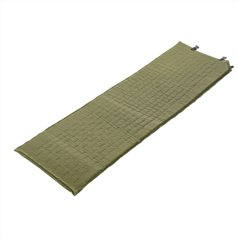 Mil-Tec Camping Sleeping Pad 186cm Självuppblåsbar Thermo Waffle Madrass