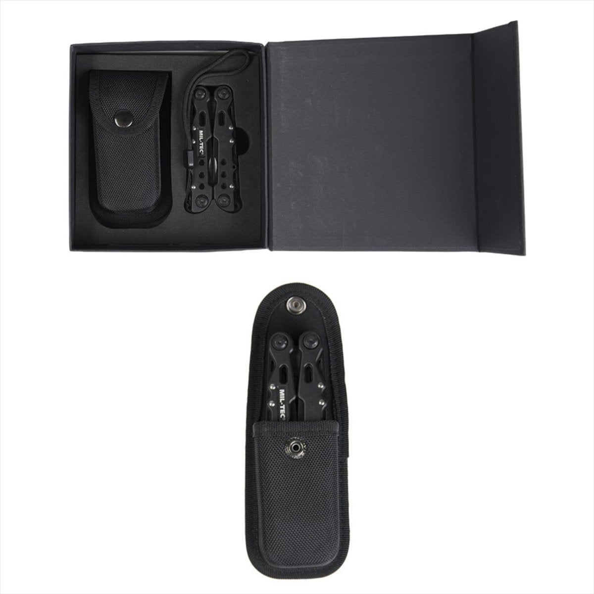MIL-TEC COBRA Multi Tool Pocket Knife 9 Verktyg tillgängliga aluminiumhöljet svart