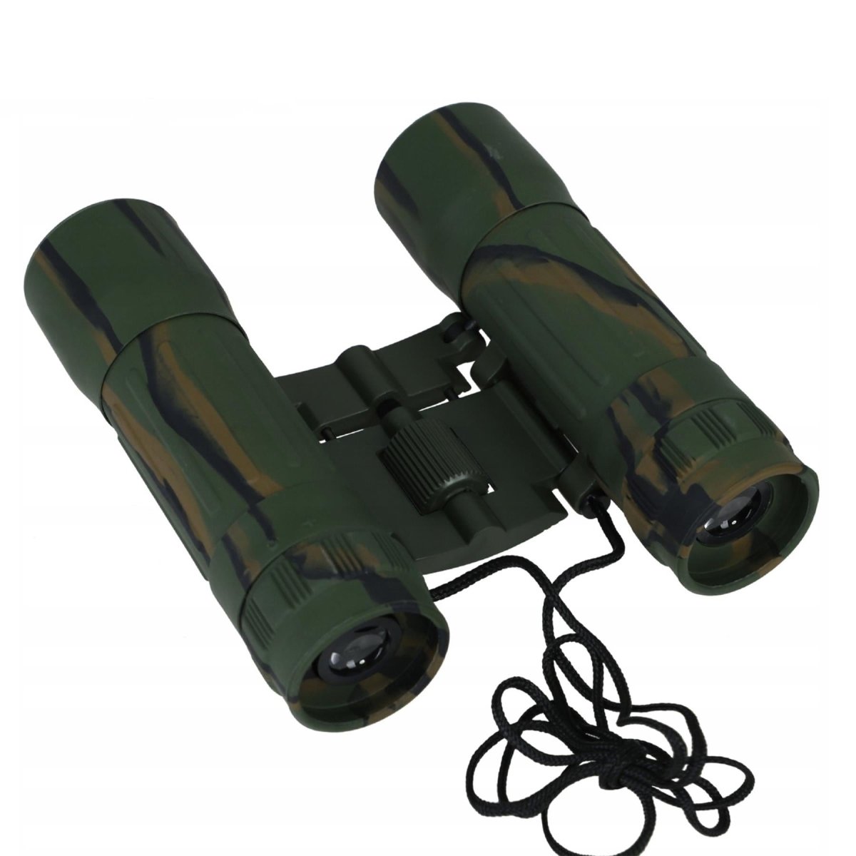 MIL-TEC Compappible Binoculars 10x25 Clear View Protective Nylon Bag Camo
