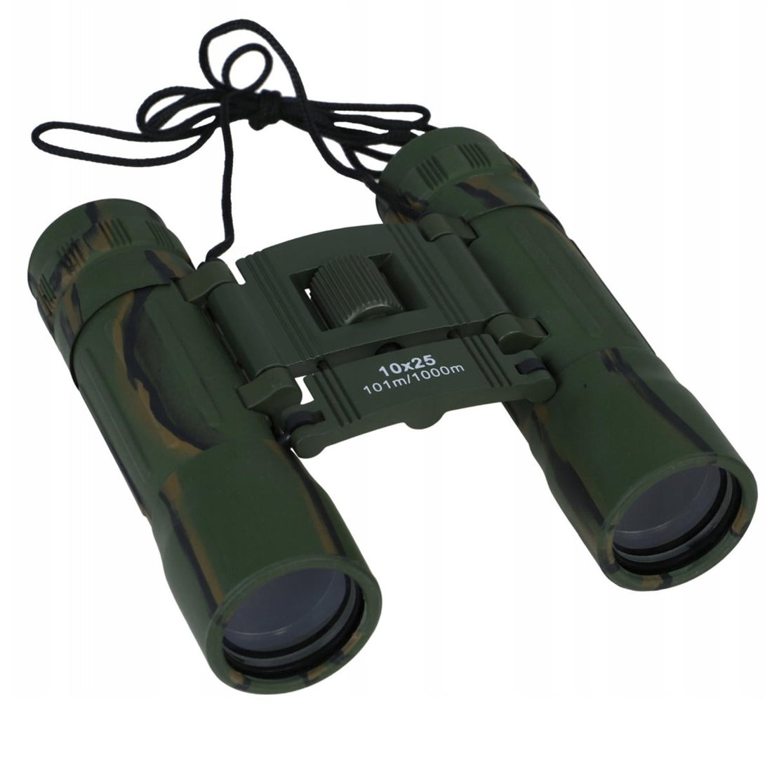 MIL-TEC Compappible Binoculars 10x25 Clear View Protective Nylon Bag Camo