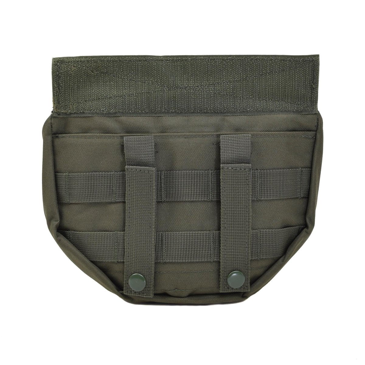 Mil-Tec Dropdown Pouch Molle Type Liten Tactical Utility Bag Front Panel Olive