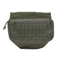 Mil-Tec Dropdown Pouch Molle Type Liten Tactical Utility Bag Front Panel Olive