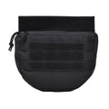Mil-Tec Dropdown Pouch Liten Tactical Utility Bag Front Panel Molle Type Black