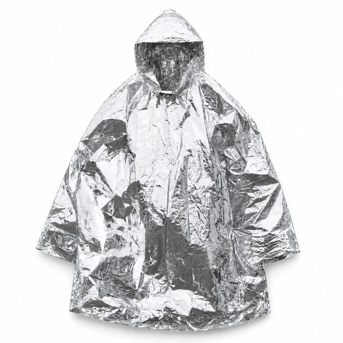 Mil-Tec Emergency Survival Poncho Lättvikts termiskt regnskydd med huva