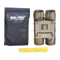 MIL-TEC Gen II Compapible Binoculars 10x25 Diopter Fine Tuing Pouch Desert