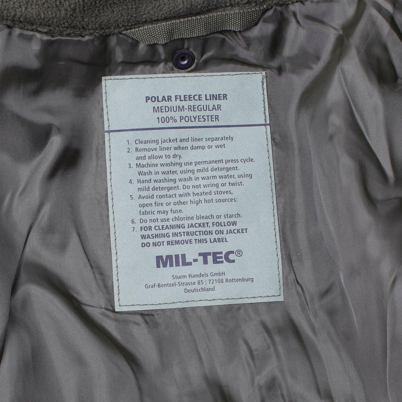 Mil-Tec German Army Parka W Liner Goretex Camo Flecktarn Waterproof Men Jacket