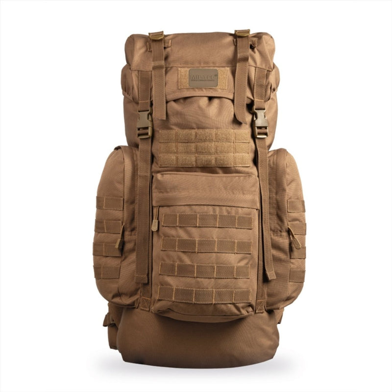 MIL-TEC German Gen. II Taktisk ryggsäck 65L Hållbara justerbara vadderade remmar