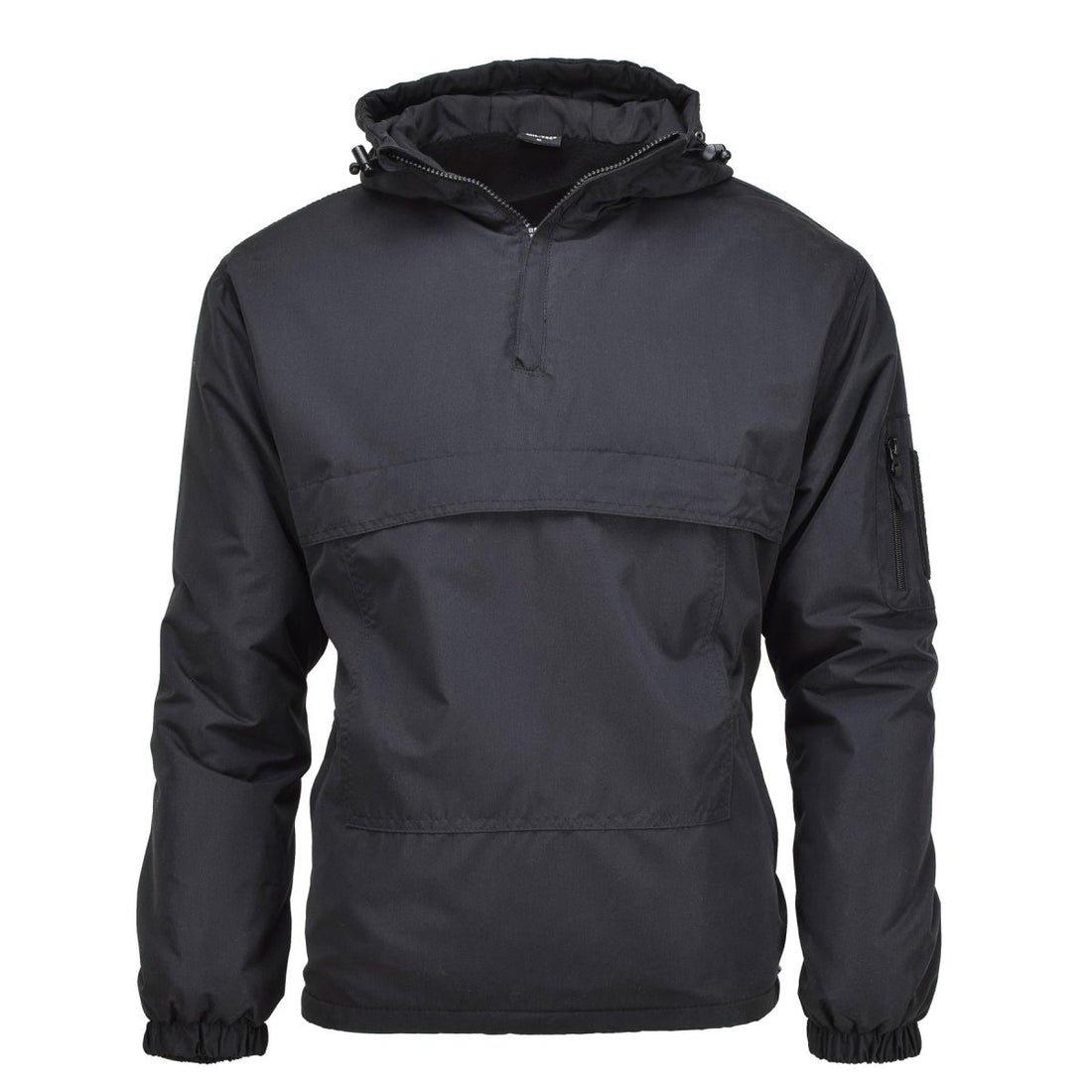 Mil-Tec German Military Jacket Combat Windproof Hooded Fleece Foded Black New