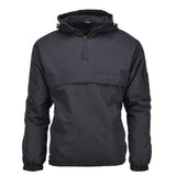 Mil-Tec German Military Jacket Combat Windproof Hooded Fleece Foded Black New