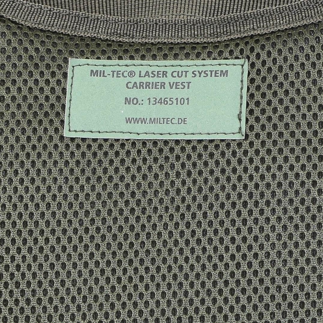 MIL-TEC Laserskuren modulär plattbärare Taktisk strid Vest Molle Olive