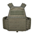 MIL-TEC Laserskuren modulär plattbärare Taktisk strid Vest Molle Olive