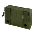 Mil-Tec Laser Cut Utility Belt Pouch Molle Type Webbing Tactical Bag liten oliv