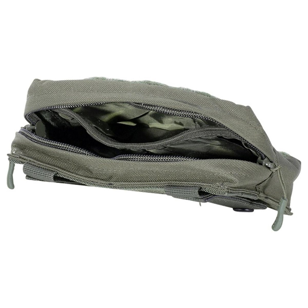 Mil-Tec Laser Cut Utility Belt Pouch Molle Type Webbing Tactical Bag liten oliv