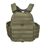 Mil-Tec Military Plate Carrier Tactical Vest Combat Armor Molle System Olive