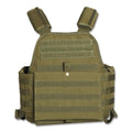 Mil-Tec Military Plate Carrier Tactical Vest Combat Armor Molle System Olive