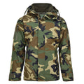 Mil-tec militär stil gen II fodrad vinterjacka skogskamo mjuk skal parka