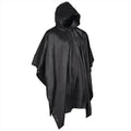MIL-TEC Poncho Hooded mångsidig vattentät nätväska medföljer Svart