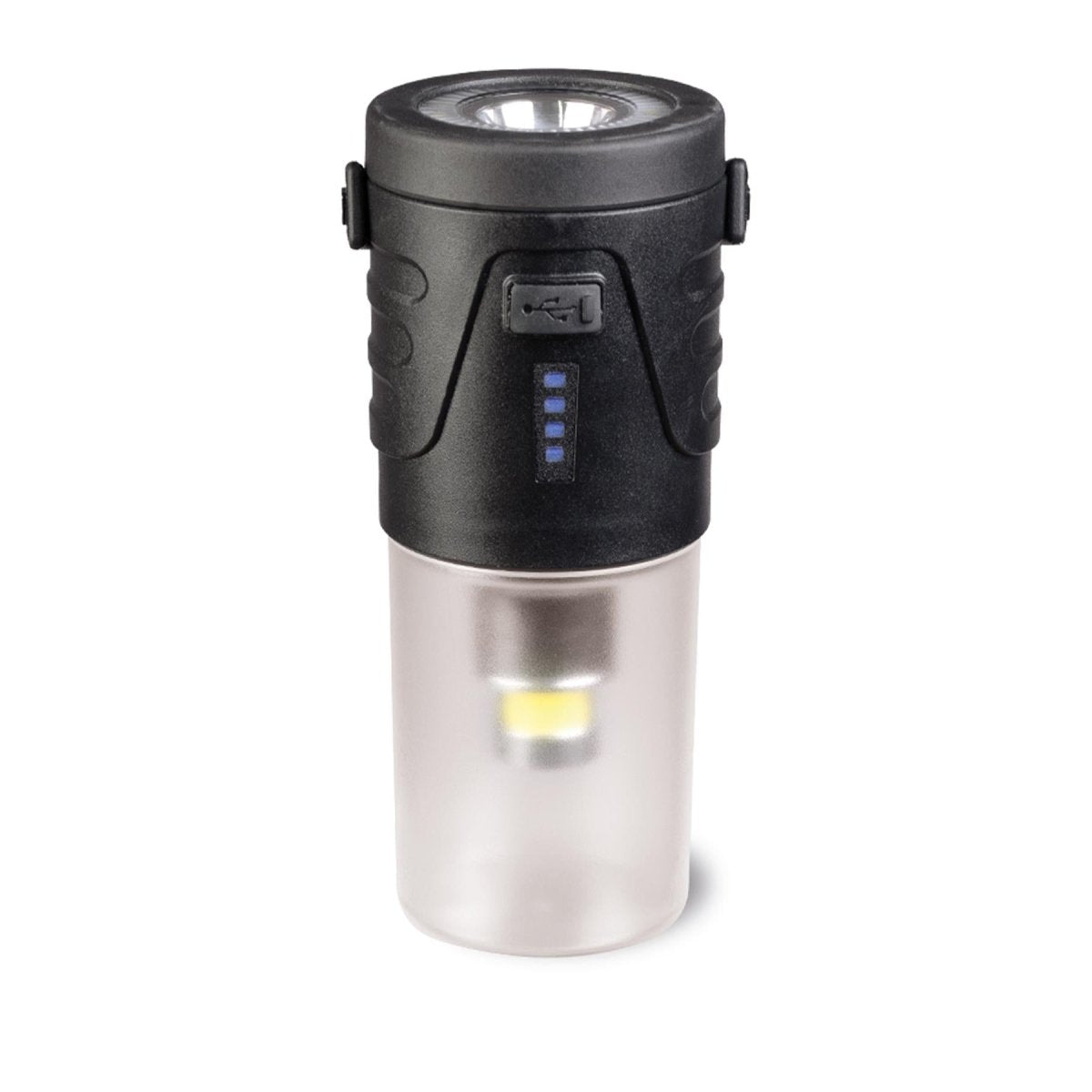 MIL-TEC Uppladdningsbar LED-lykta Camping Ficklampa Outdoor USB-C 410 Lumen
