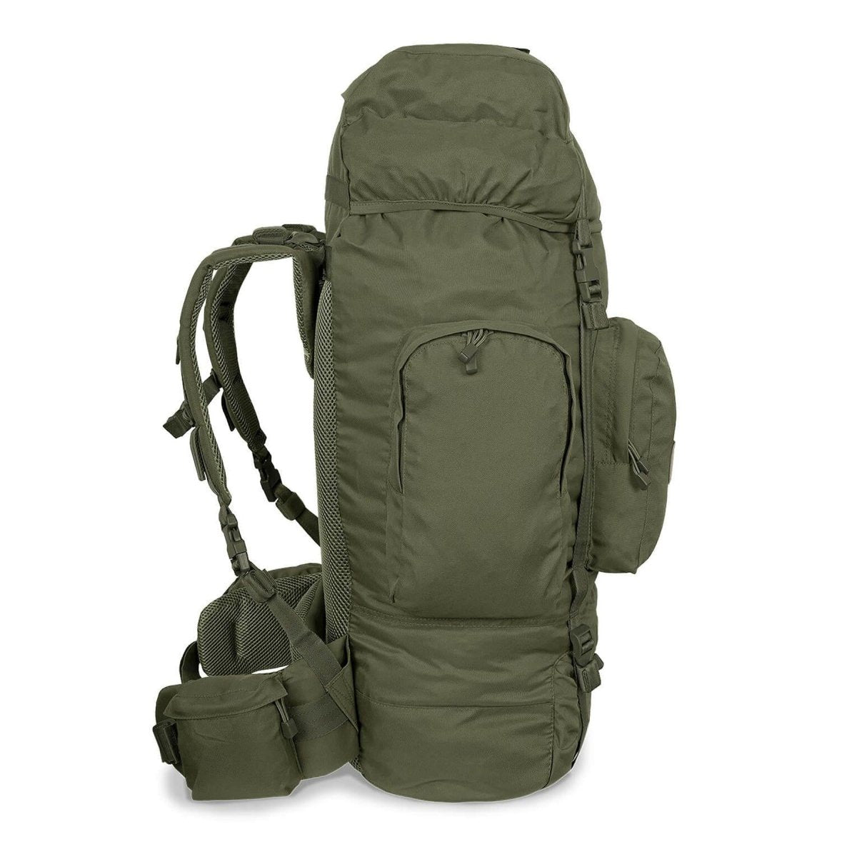 Mil-Tec Recom vandring ryggsäck Taktisk ryggsäck Trekking Daypack Olive 88L stor