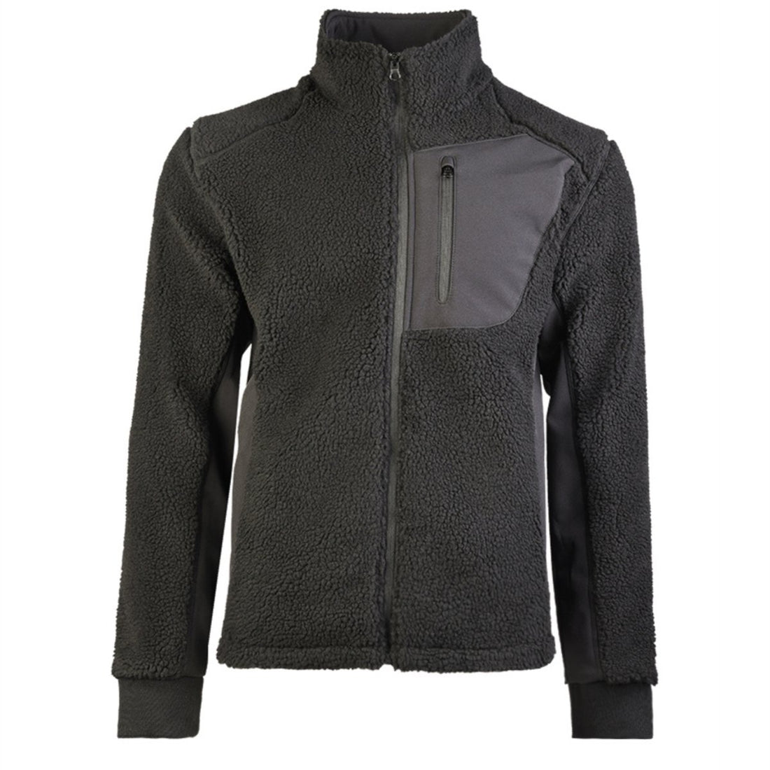Mil-Tec Sherpa Fleecejacka Bearforce Varm Teddy Fleece Utomhussvart
