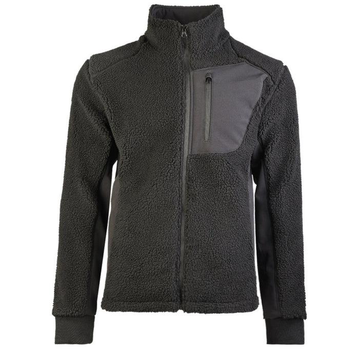 Mil - Tec Sherpa Fleecejacka Bearforce Varm Teddy Fleece Utomhussvart - GoMilitar