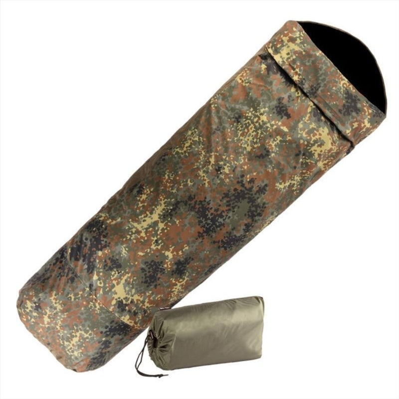 Mil-tec sovsäck 225 cm camping 3 lager laminat vattentätt andas
