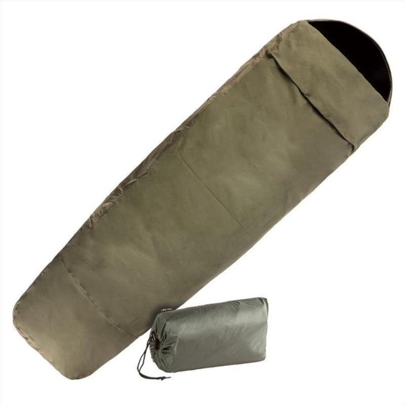 Mil-tec sovsäck 225 cm camping 3 lager laminat vattentätt andas