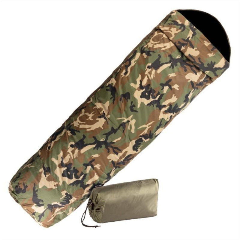 Mil-tec sovsäck 225 cm camping 3 lager laminat vattentätt andas