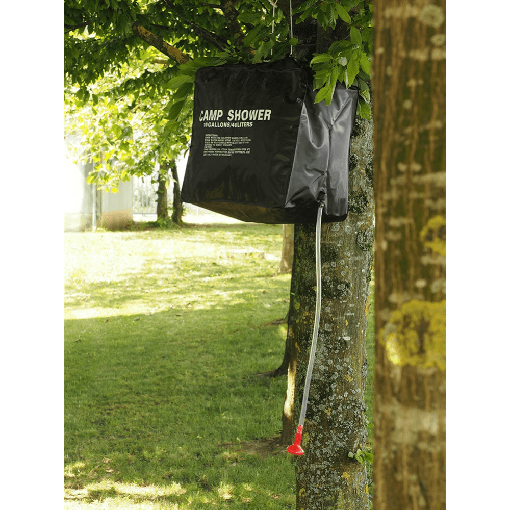 Mil-Tec Solar Duschväska 40L Camping Vandring Utomhus Bärbar Dusch Svart