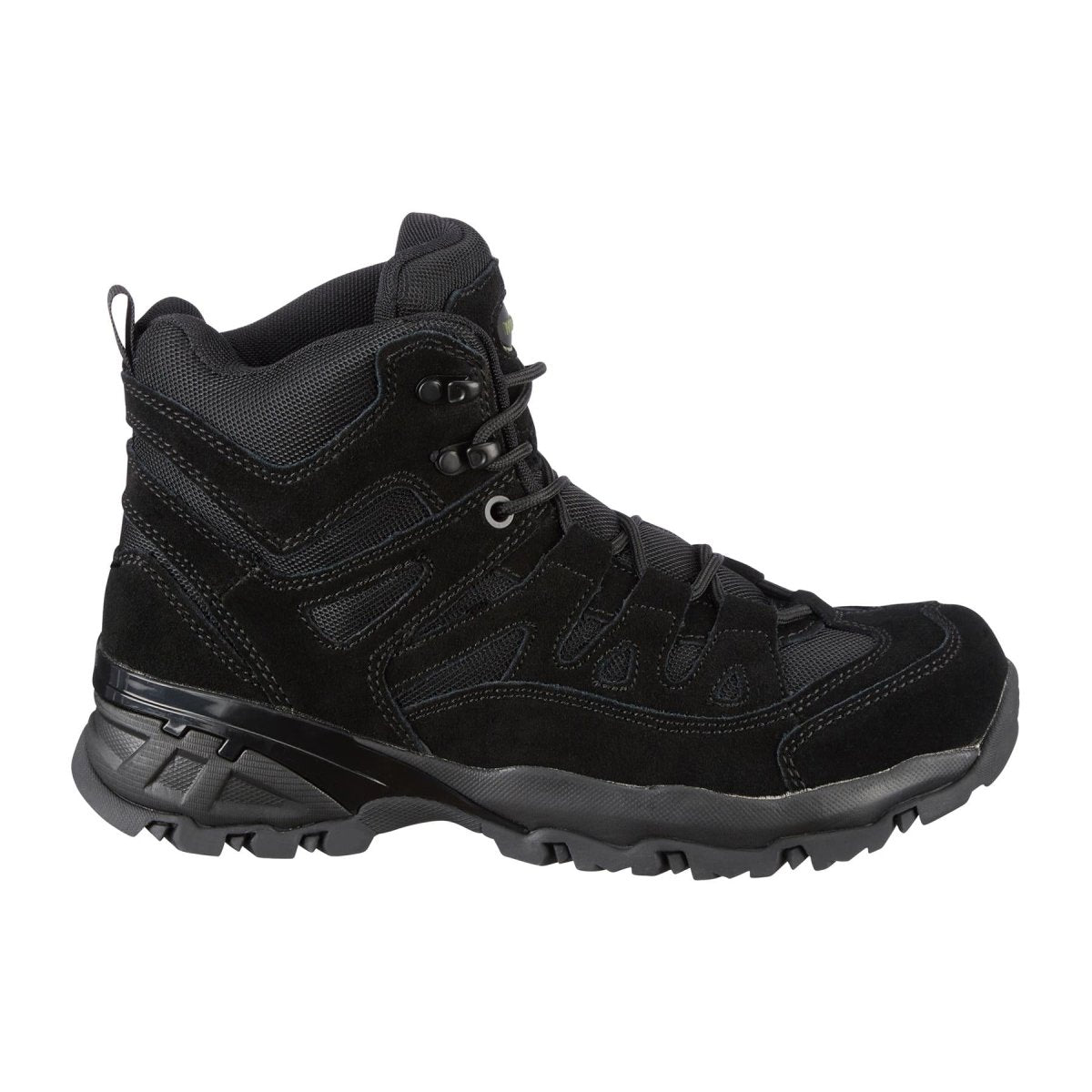 Mil-Tec Squad Boots Mid Calf Round Sole Camping Outdoor Black Suede Footwear