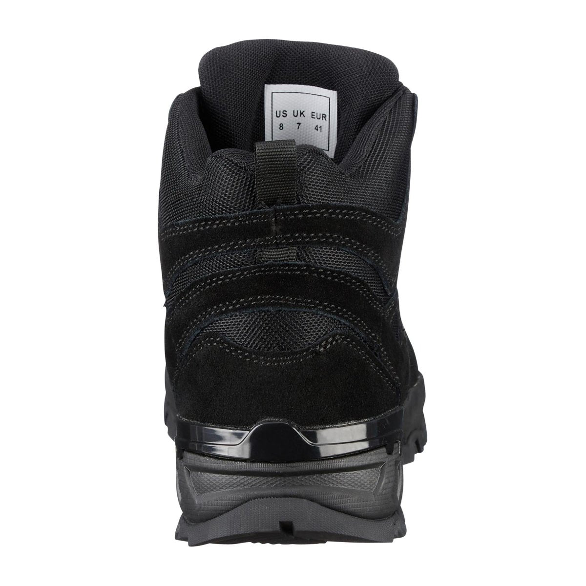 Mil-Tec Squad Boots Mid Calf Round Sole Camping Outdoor Black Suede Footwear
