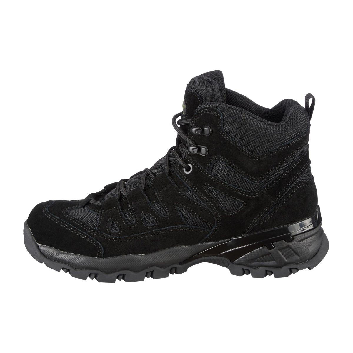 Mil-Tec Squad Boots Mid Calf Round Sole Camping Outdoor Black Suede Footwear