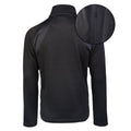 Mil-Tec Structure Fleecejacka Varm Tactical Outdoor Zip Ficka Svart