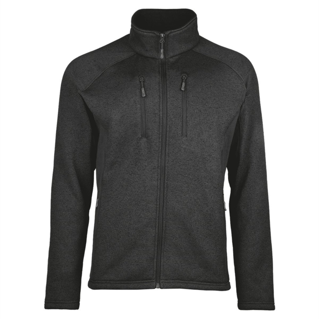 Mil-Tec Structure Fleecejacka Varm Tactical Outdoor Zip Ficka Svart