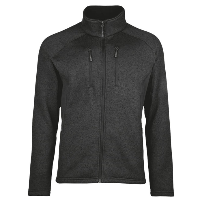 Mil - Tec Structure Fleecejacka Varm Tactical Outdoor Zip Ficka Svart - GoMilitar
