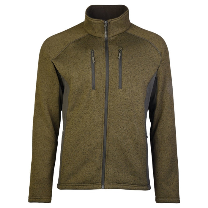 Mil - Tec Structure Fleecejacka Varm Tactical Outdoor Zip Fickor Olive - GoMilitar