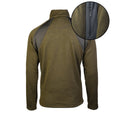 Mil-Tec Structure Fleecejacka Varm Tactical Outdoor Zip-fickor Olive