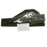 Mil-Tec Survival Blanket Emergency Thermal Lättvikts oliv aluminium aluminium