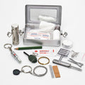 Mil-Tec Survival Kit Aluminium Box Emergency Outdoor Camping Vandringsutrustning