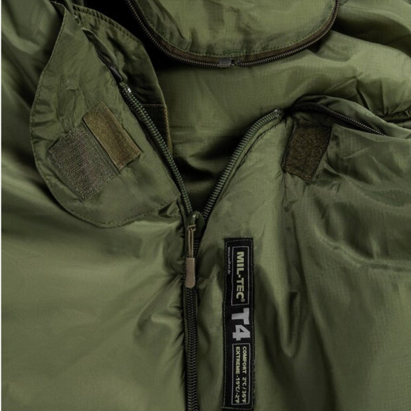 Mil-tec Tactical 4 Sleeping Bag Teflon Coated Thermolite Isolation Olive