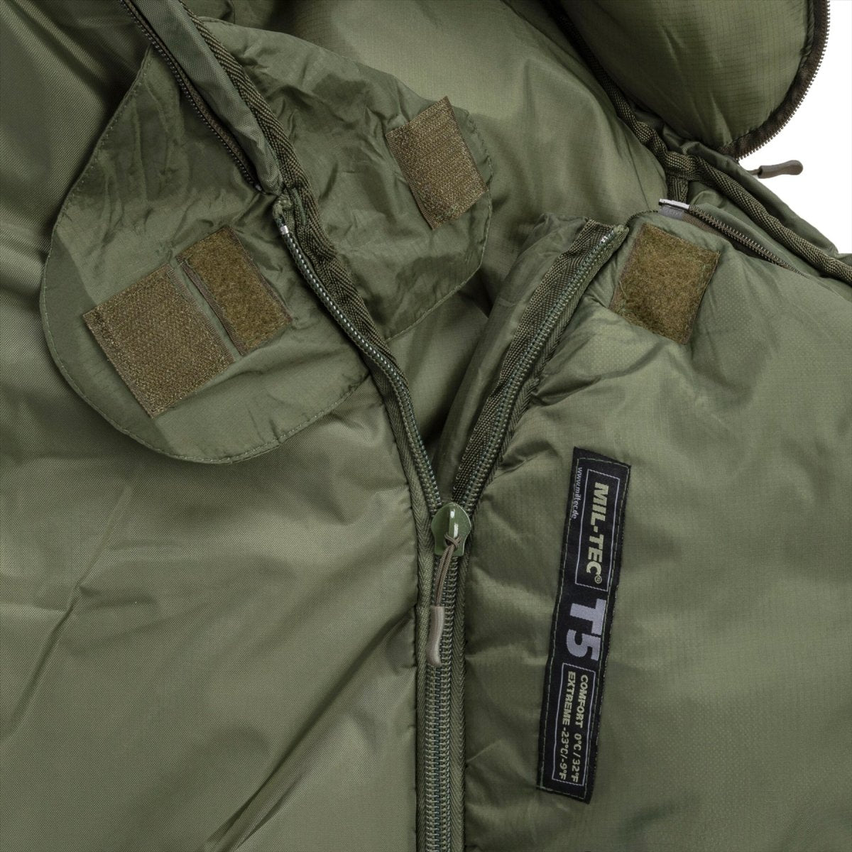 Mil-tec Tactical 5 sovsäck termolitisolering Teflonbelagd oliv
