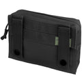 Mil-Tec Tactical Utility Laser Cut Belt Pouch Molle Type Black Webbing Bag liten
