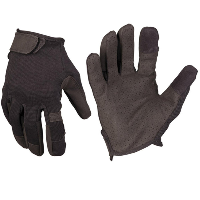 MIL - TEC Tactical Work Gloves Touch Screen Ventilationshål Medium Black - GoMilitar