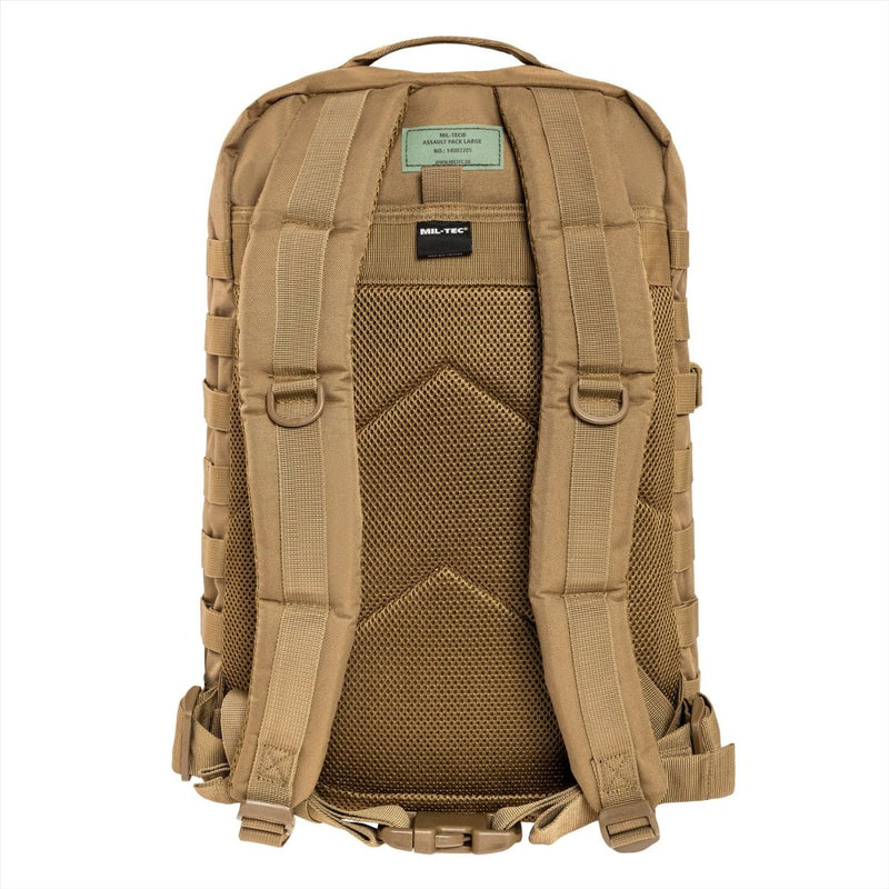 Mil-tec amerikansk attack taktisk ryggsäck 36L ergonomisk bildade vadderade axlar