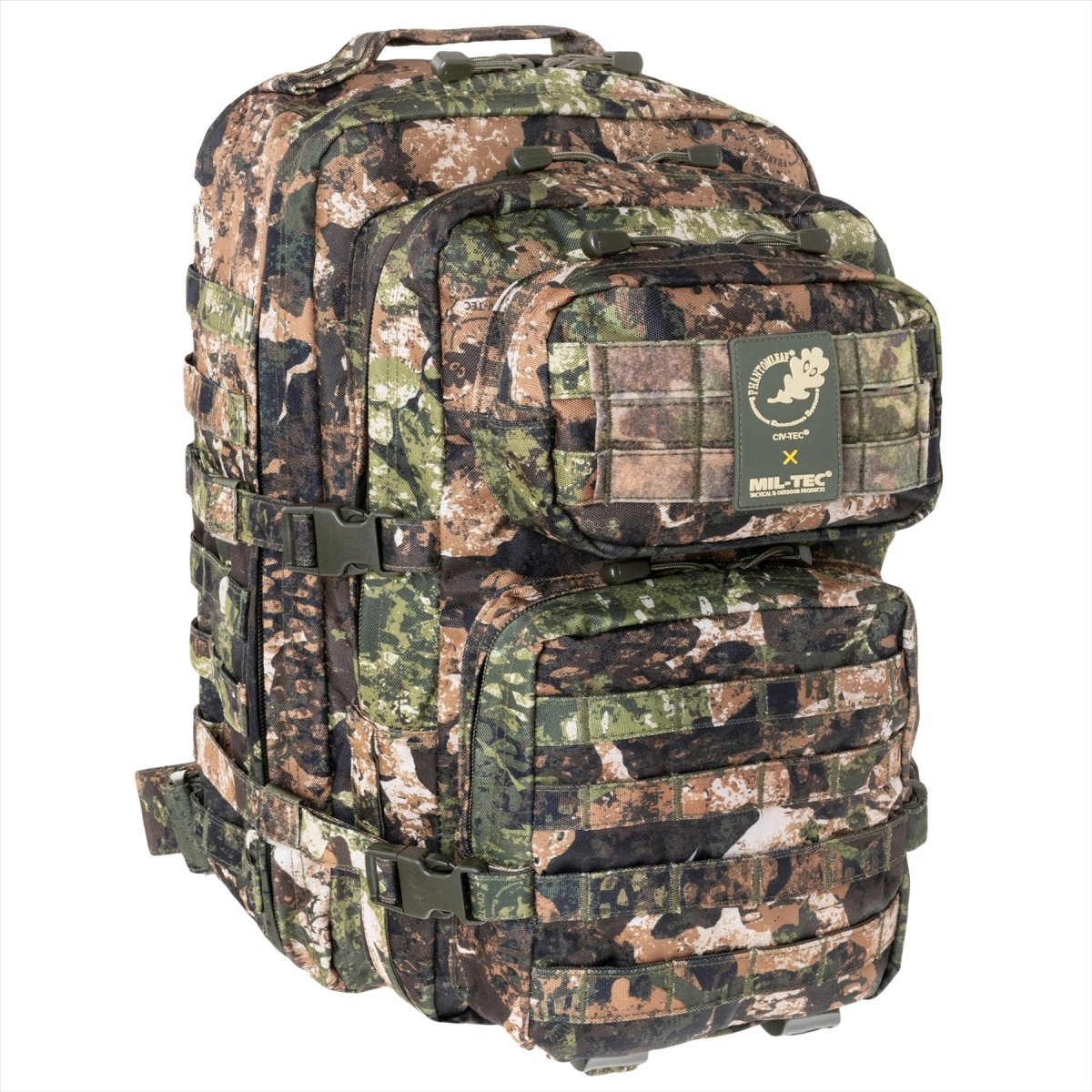 Mil-tec amerikansk attack taktisk ryggsäck 36L ergonomisk bildade vadderade axlar
