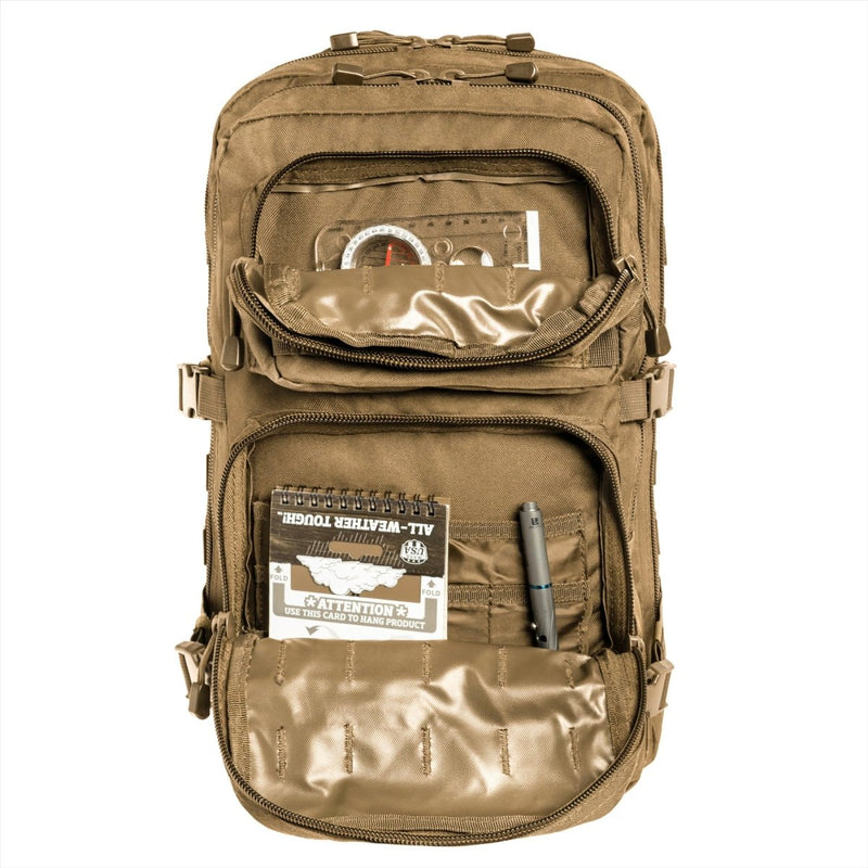 Mil-tec amerikansk attack taktisk ryggsäck 36L ergonomisk bildade vadderade axlar