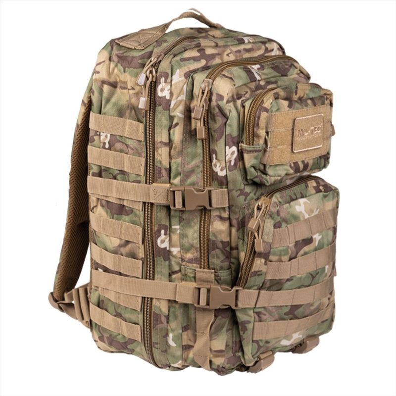 Mil-tec amerikansk attack taktisk ryggsäck 36L ergonomisk bildade vadderade axlar