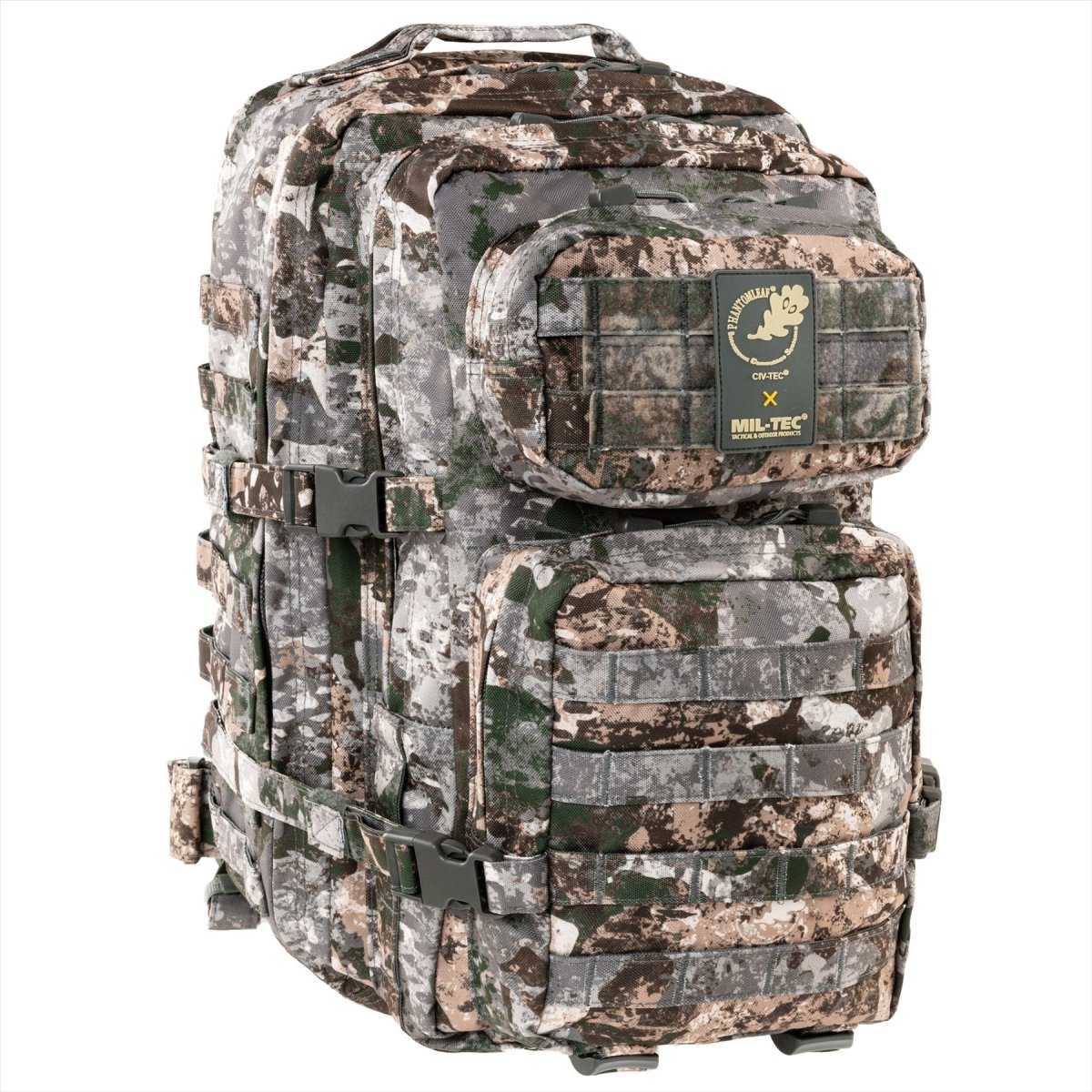 Mil-tec amerikansk attack taktisk ryggsäck 36L ergonomisk bildade vadderade axlar